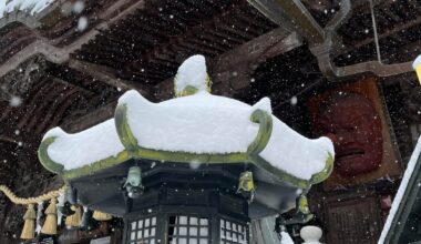 Takao-san in the snow