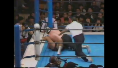 I can't imagine how they got Post-UWF Maeda to do that finish