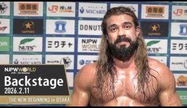 [New Beginning SPOILERS] NJPW just uploaded Andrade vs Gabe post-match comments, this time with Gabe's comments edited (back) in