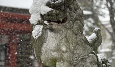 Snowy afternoon at the shrine