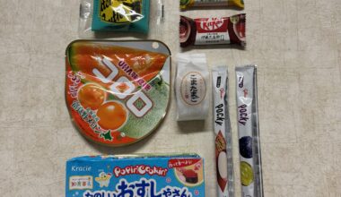 Snacks from Japan + Chiikawa souvenir