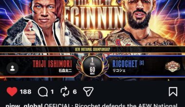 Title: AEW National Championship Match Added to The New Beginning USA — Ricochet vs Taiji Ishimori