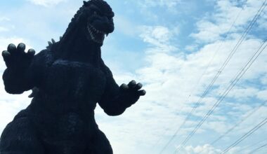 Godzilla spotted in outskirts of Tokyo.