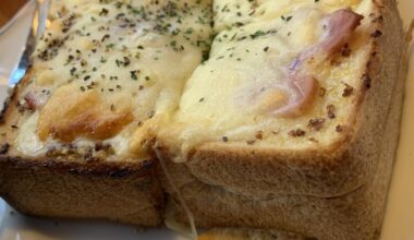 Ham & Cheese Toast in Kusatsu, Gunma (February 2020)