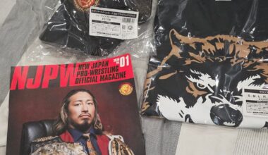 Gifts from my cousin who went to an njpw show