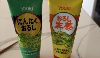 Garlic and Ginger paste tubes