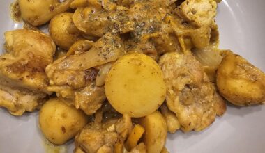 Homemade yuzu chicken curry