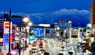 Night mood at Toyama city