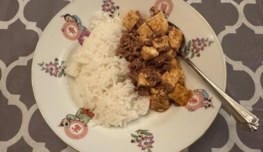 Japanese style mapo tofu