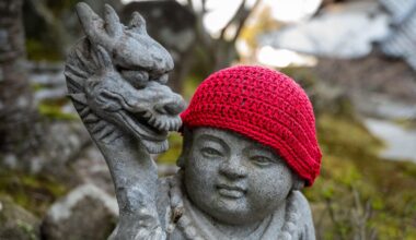 Jizo statue at Daishoin on Miyajima (March 2025)