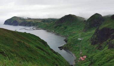 Rebun Island on a rainy day in June