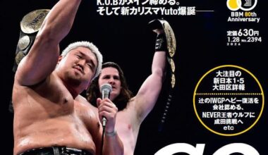 KOB on the cover of Weekly Puroresu