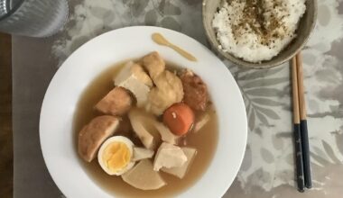 Oden is one of the blandest tasting meals you can eat. I love it!