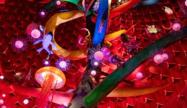 Inside the Tower of the Sun at the Osaka '70 Expo site