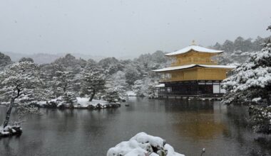 Kinkaku-ji in the snow wowee