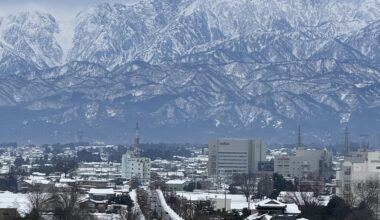 Beautiful sights from Toyama Airport
