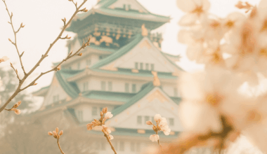 Osaka Castle (大阪城).