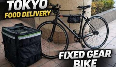 POV: Food delivery rider in Tokyo morning rush