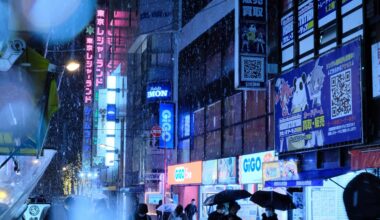 [OC] 02/Jan/2026, Akihabara, Tokyo. It was the first snowfall of the year.
