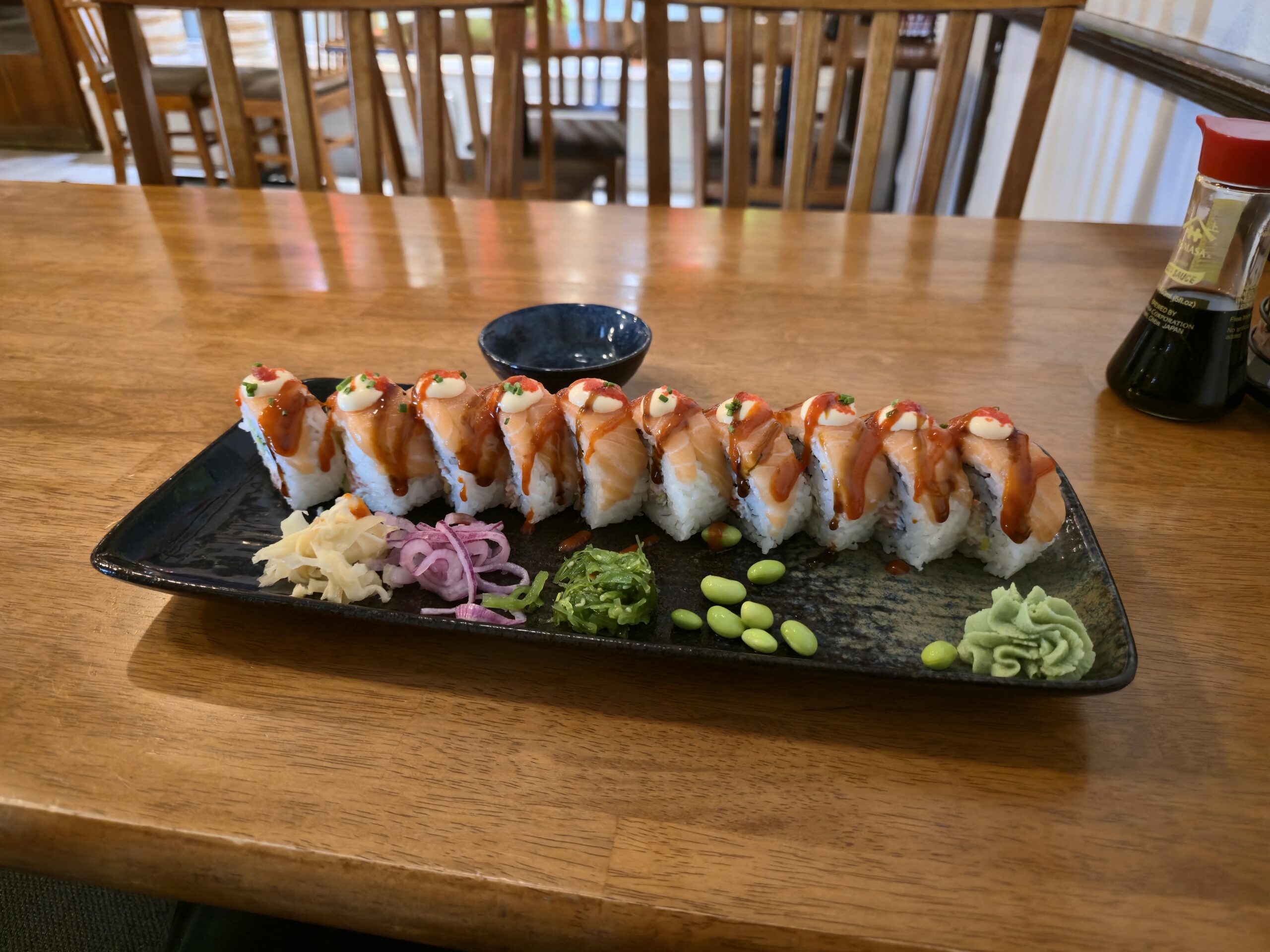 I wasn't a sushiguy until a girl told me to try, now my favorite is dragonrolls