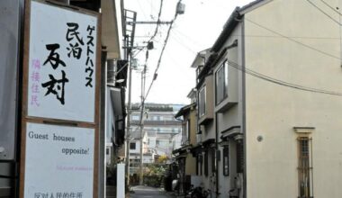 Kyoto considers tighter restrictions on short term Air BnB rentals of older housing because "concerns are spreading that local communities will collapse" from overtourism.