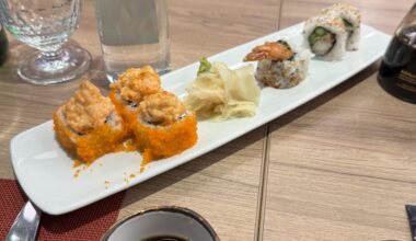 Sushi dinner in Vilnius 🍣