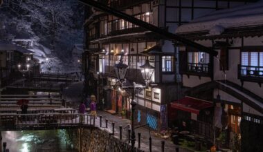 Snowy Ginzan Onsen