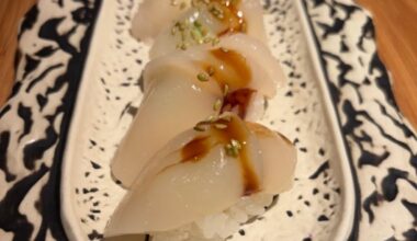 Super delicious butterfish nigiri