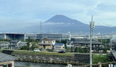 mt fuji, shot from the shinkansen