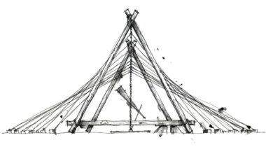 Artistic Research Installation in Toyama Park, Shinjuku