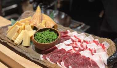 Bear meat, bamboo shoots, and sansho pepper blossoms