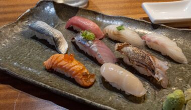 Nigiri at Toni's; a great spot in Miami Beach