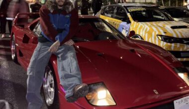 Lewis Hamilton spotted in Daikoku