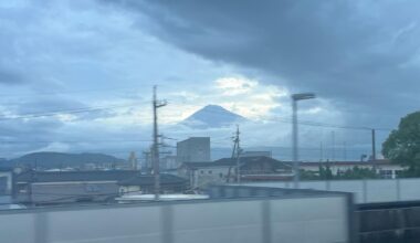 Video of Mt Fuji from train!