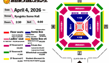 Best seats to view Ryogoku Kokugikan entrance tunnel