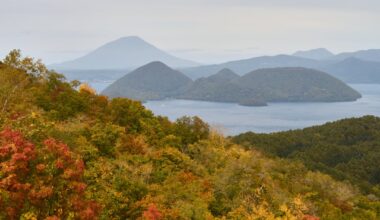 Usuzan, Hokkaido (with views of Lake Toya, Mt. Yotei and Showa-shinzan)