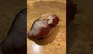 Dinner at our place! We had an Omakase experience for our party and it was great! #omakase #sushi