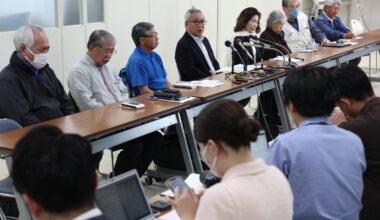 All protests at Henoko New Base, during the week, were self-restraint, and two people were killed in the overthrow of an all-Okinawa ship. "I would like to apologize."