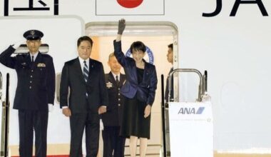 Japan's Takaichi arrives in U.S. to meet Trump amid Mideast conflict