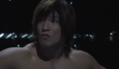 Prince Devitt's entrance at Wrestle Kingdom 8