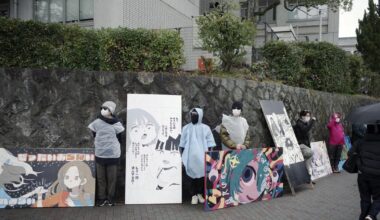 Kyoto Univ. students display signs, art in defiant bid to keep up tradition