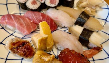 Sushi after shopping, a small reward.