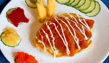 Sushi leftover breakfast