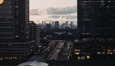 Sunset at Tokyo Station