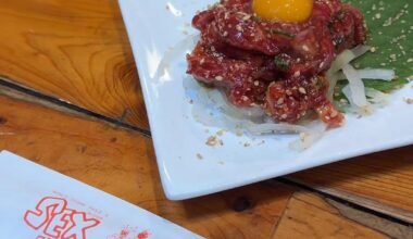 Horse meat tartare(Yukhoe)