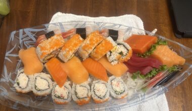 My mom and I decided to get some sushi. Total - $33.59 CAD after tax.