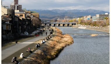 Riverwalk of Kamo River, Kyoto