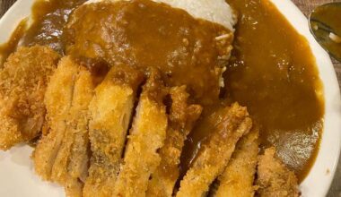 katsu with kurry and rice