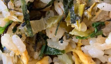 Made takana fried rice for the first time