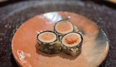 Tempura cod roe (mentaiko)